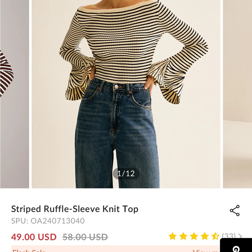 Commense Ribbed Knit Top - Picture 7 of 11